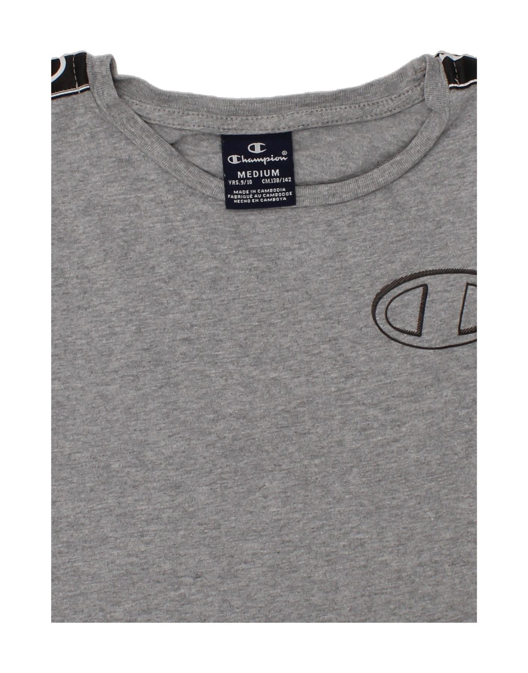 CHAMPION Boys Graphic T-Shirt Top 9-10 Years Medium  Grey Vintage Champion and Second-Hand Champion from Messina Hembry 