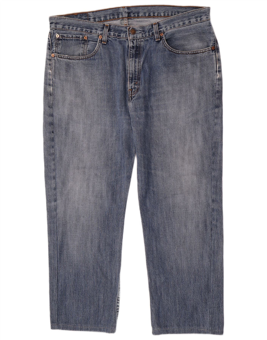 Levi's Herren verkürzte gerade Jeans W38 L26 blaue Baumwolle