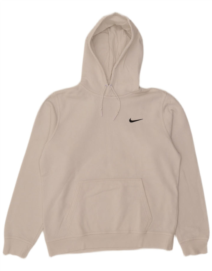 Nike Herren Kapuzenpullover aus mittelweißer Baumwolle