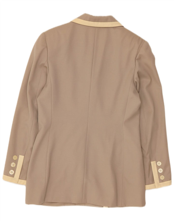 Luisa Spagnoli Damen Zweireihige Blazerjacke IT 42 Mittelbeige