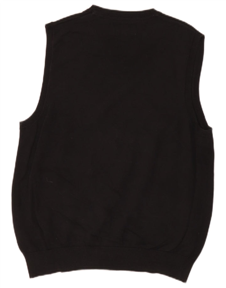 Marks & Spencer Herren-Tanktop aus schwarzer Baumwolle, Größe L