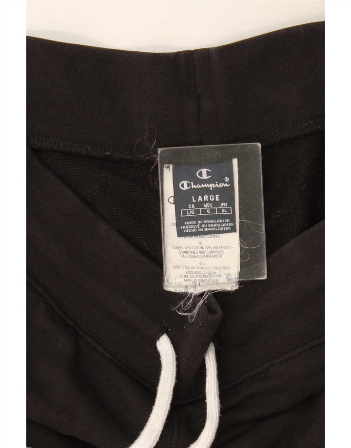 Champion Herren-Sportshorts, groß, aus schwarzer Baumwolle