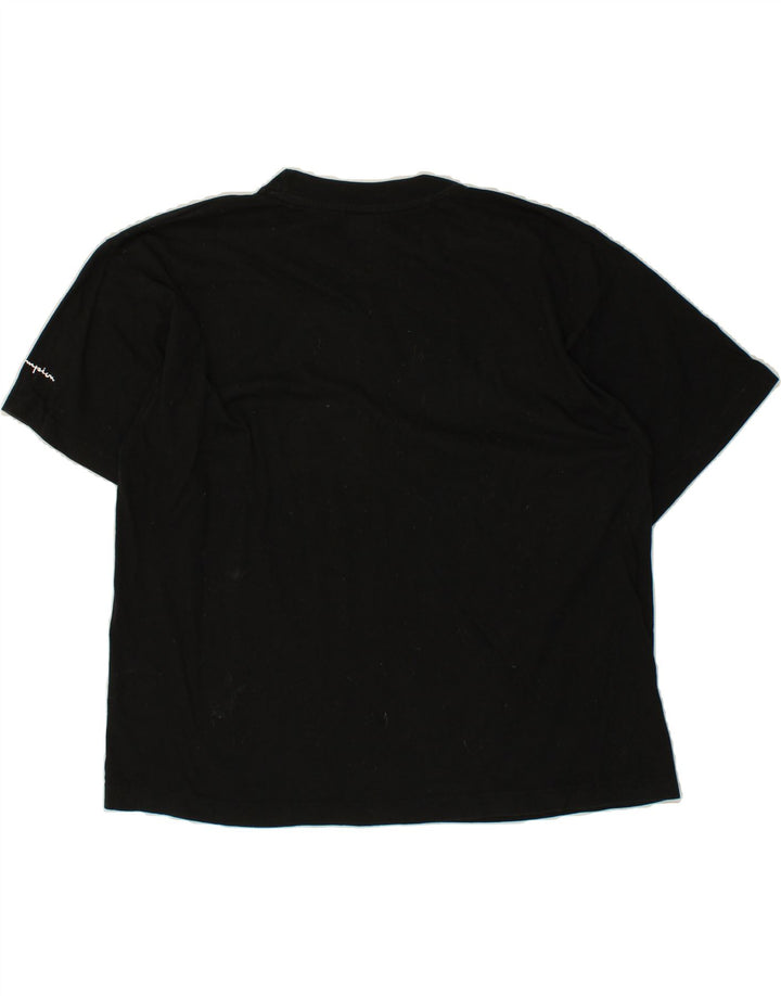 CHAMPION Mens T-Shirt Top Large Black Vintage Champion and Second-Hand Champion from Messina Hembry 