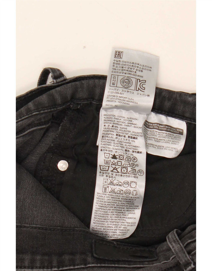 Levi's Damen Skinny Jeans W32 L32 Schwarze Baumwolle