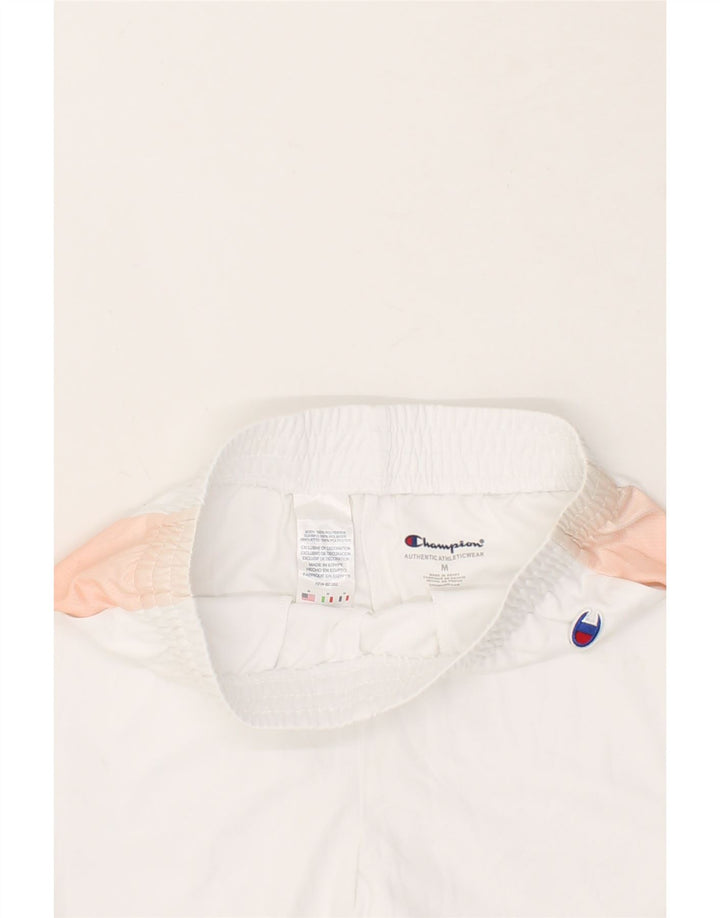 CHAMPION Boys Graphic Sport Shorts 9-10 Years Medium  White Colourblock Vintage Champion and Second-Hand Champion from Messina Hembry 