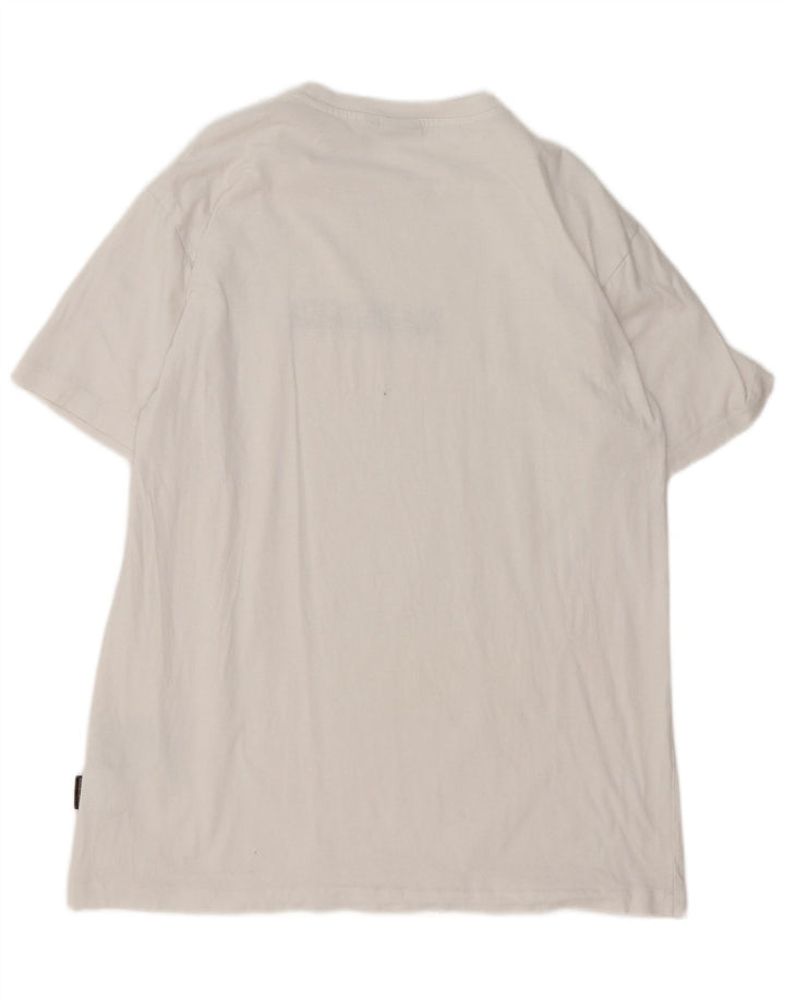 Napapijri Herren-T-Shirt mit Grafik, mittelweiße Baumwolle