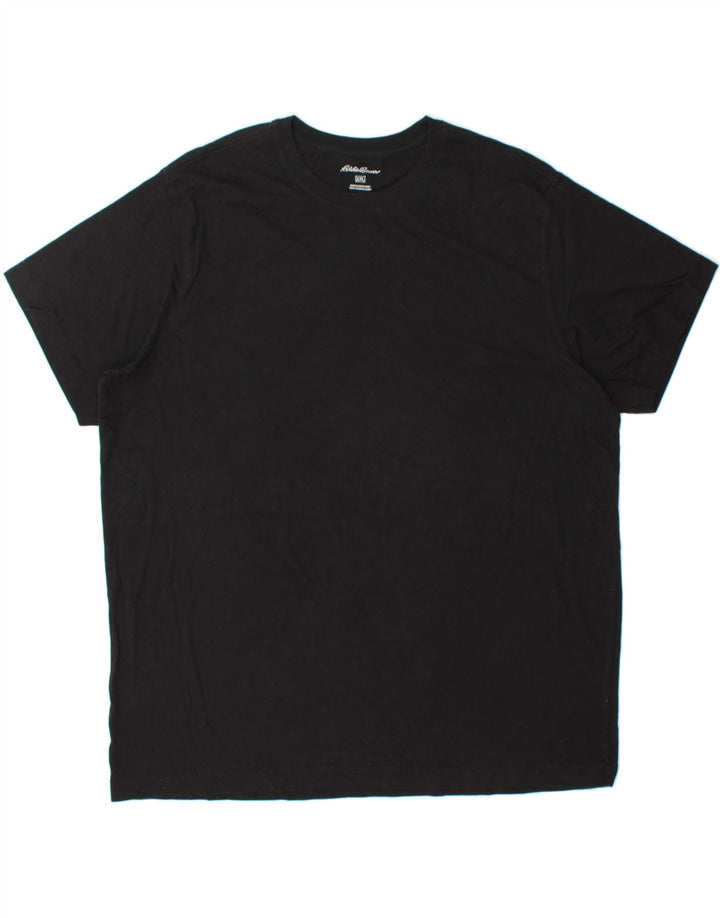 EDDIE BAUER Mens T-Shirt Top 2XL Black Cotton Vintage Eddie Bauer and Second-Hand Eddie Bauer from Messina Hembry 