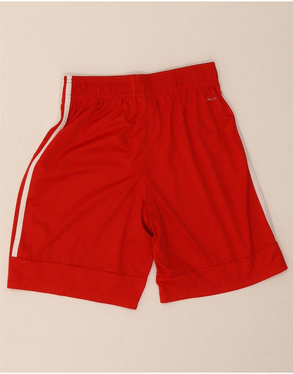 Adidas Jungen Sportshorts 13–14 Jahre, rotes Polyester
