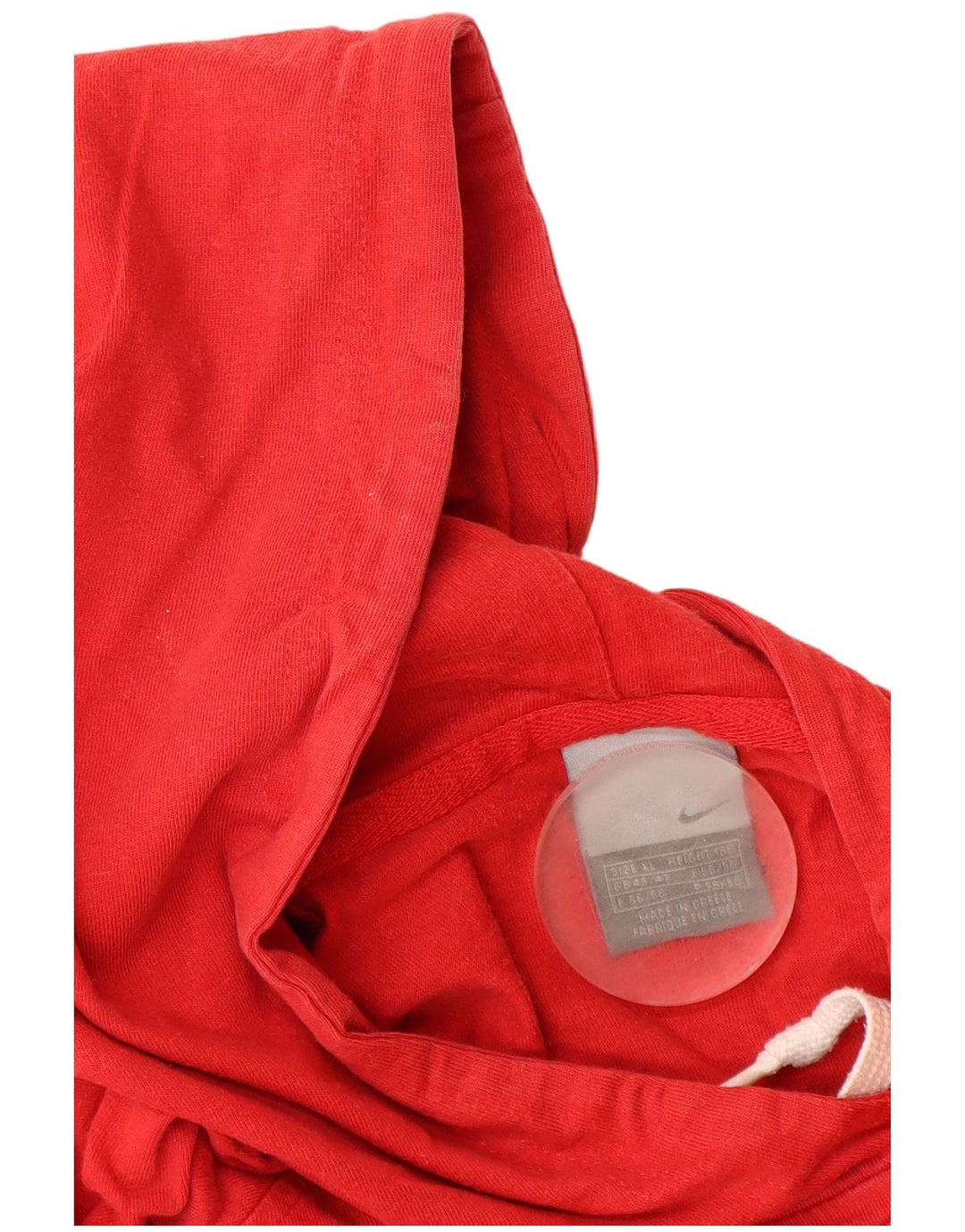 NIKE Herren Air Graphic Hoodie Pullover UK 45/47 XL Rote Baumwolle