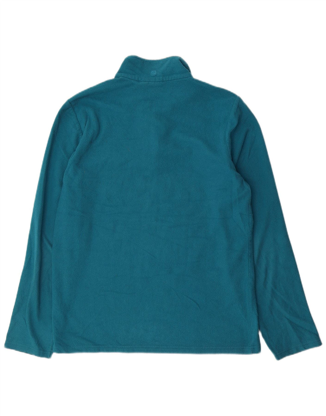 MOUNTAIN WAREHOUSE Herren-Fleecepullover mit Reißverschluss am Hals, mittelblaues Polyester
