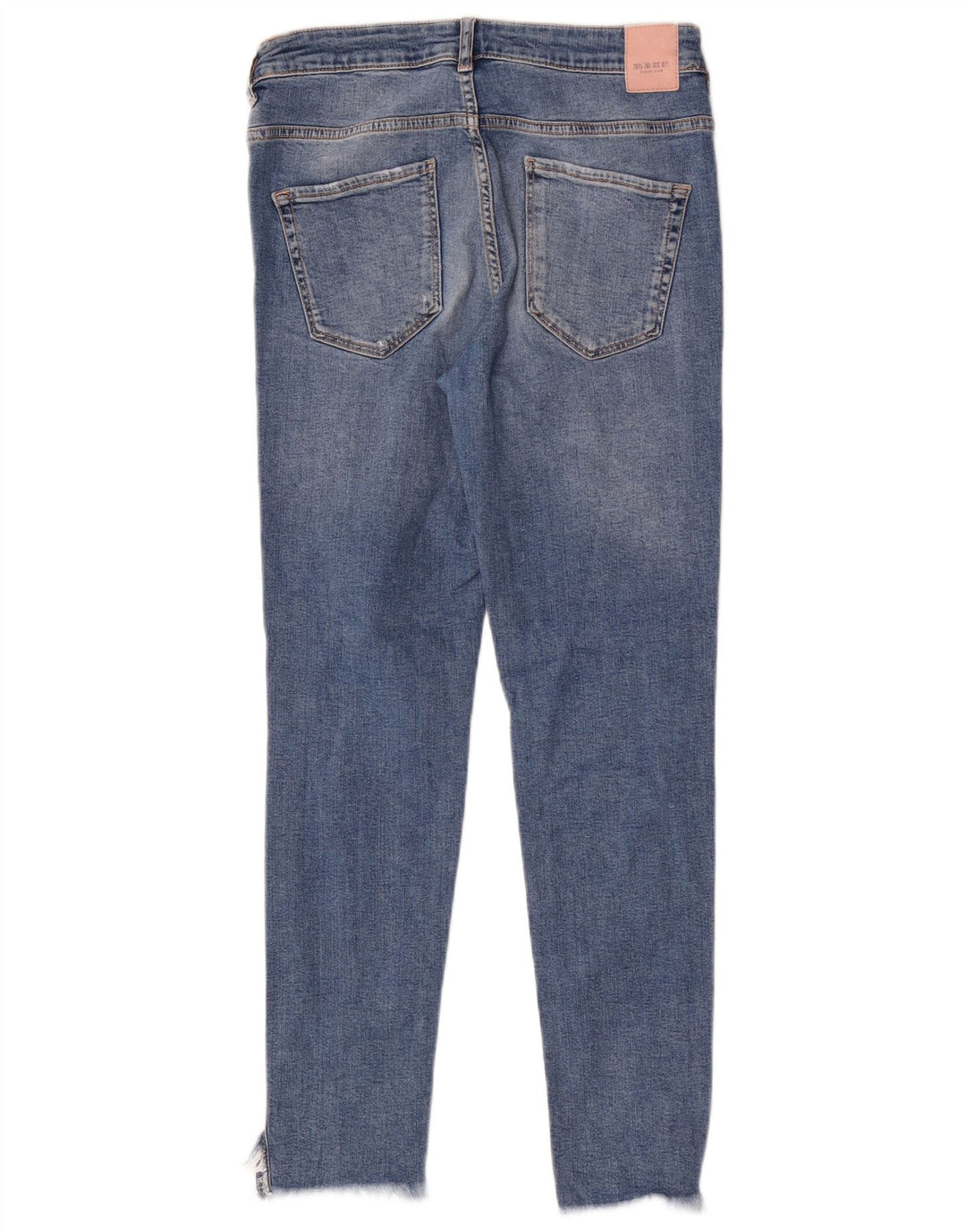 Zara Damen Distressed Skinny Jeans EU 40 Medium W30 L27 Blau