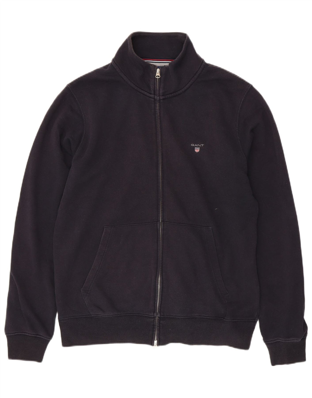 GANT Herren-Trainingsanzugoberteil, Jacke, 2XL, Marineblau, Baumwolle