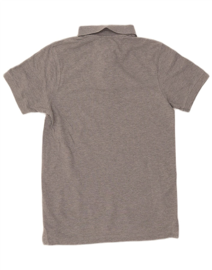 TOMMY HILFIGER Herren Poloshirt Small Grau Baumwolle