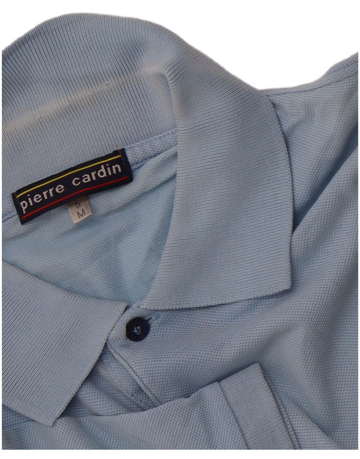 PIERRE CARDIN Herren-Poloshirt aus mittelblauer Baumwolle