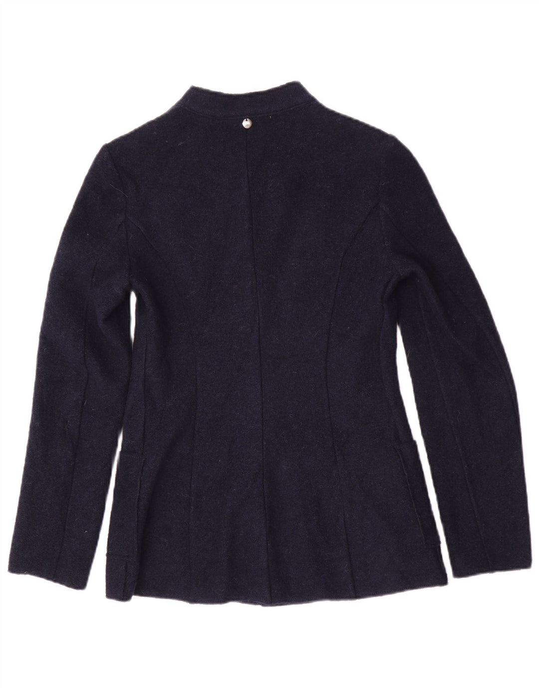 Benetton Damen 2-Knopf-Blazerjacke UK 6 XS Marineblau Polyester