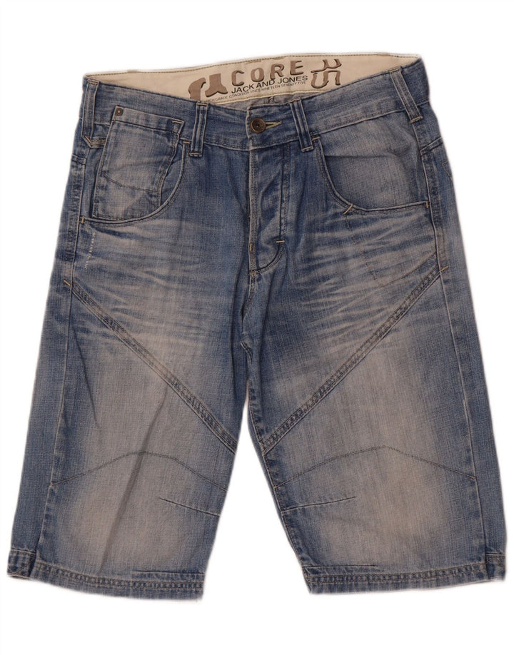 Jack & Jones Herren-Jeansshorts, mittelgroß, W32, blaue Baumwolle