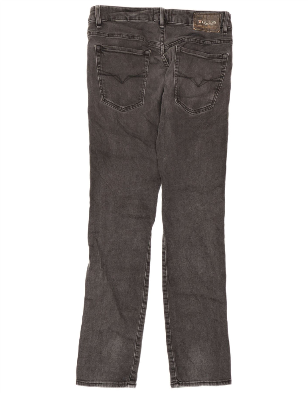 Guess Herren Graphic Slim Jeans W31 L30 Graue Baumwolle