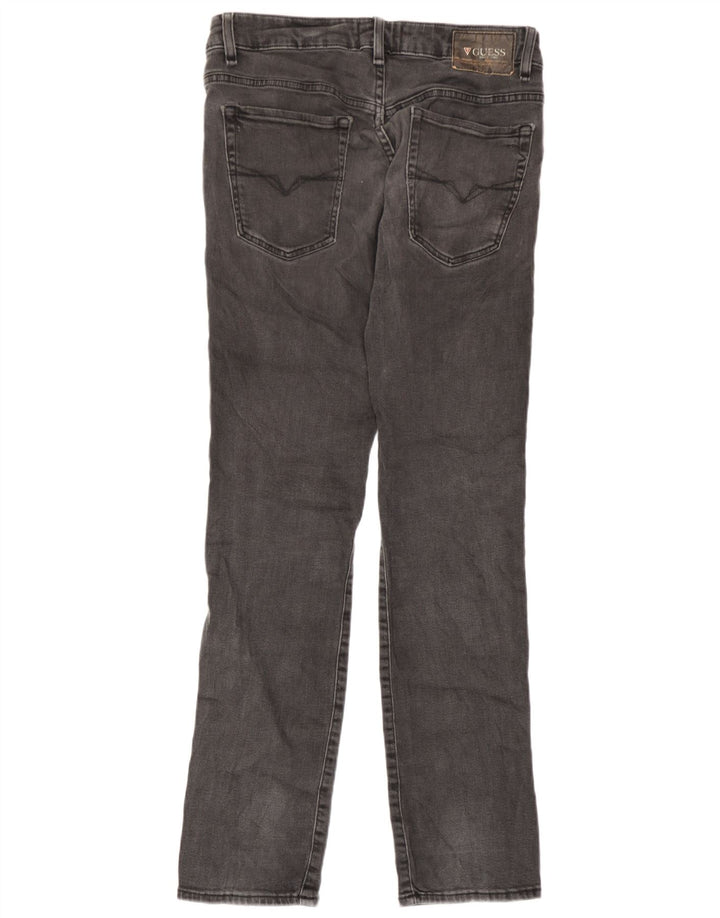 Guess Herren Graphic Slim Jeans W31 L30 Graue Baumwolle