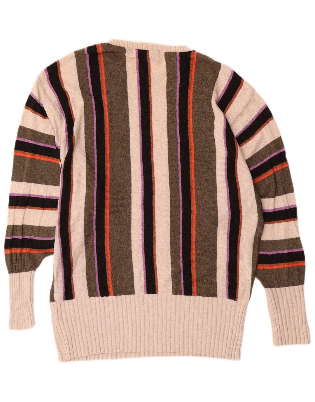 Marks & Spencer Damen-Pullover mit Rundhalsausschnitt, Gr. 14, mittelmehrfarbig