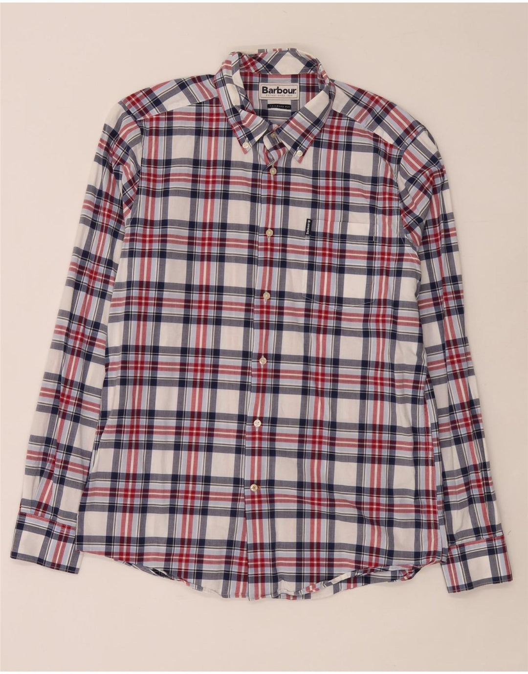 Barbour Herren-Hemd mit maßgeschneiderter Passform, mittelgroß, mehrfarbig, kariert, Baumwolle