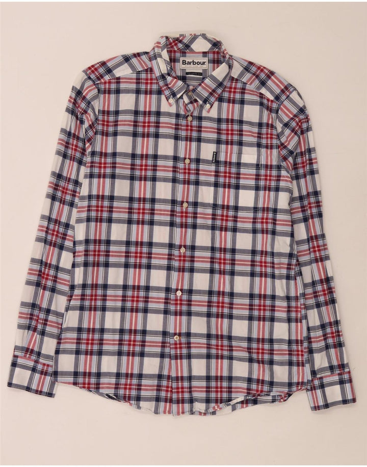 Barbour Herren-Hemd mit maßgeschneiderter Passform, mittelgroß, mehrfarbig, kariert, Baumwolle