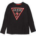 GUESS Girls Graphic Top Long Sleeve 7-8 Years Black Vintage Guess and Second-Hand Guess from Messina Hembry 