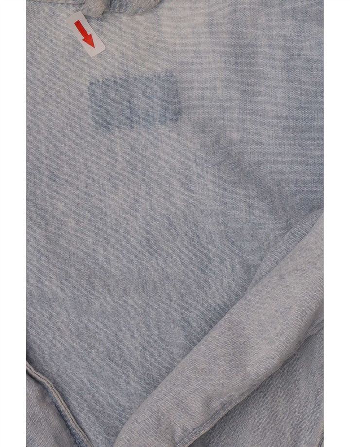 Vintage Herren Bomber Jeansjacke UK 36 Small Blue