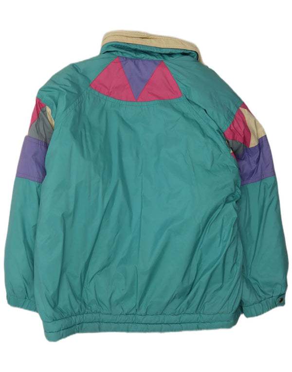 Colmar Womens Relaxed Fit Skijacke IT 48 XL Grün Colourblock Sports