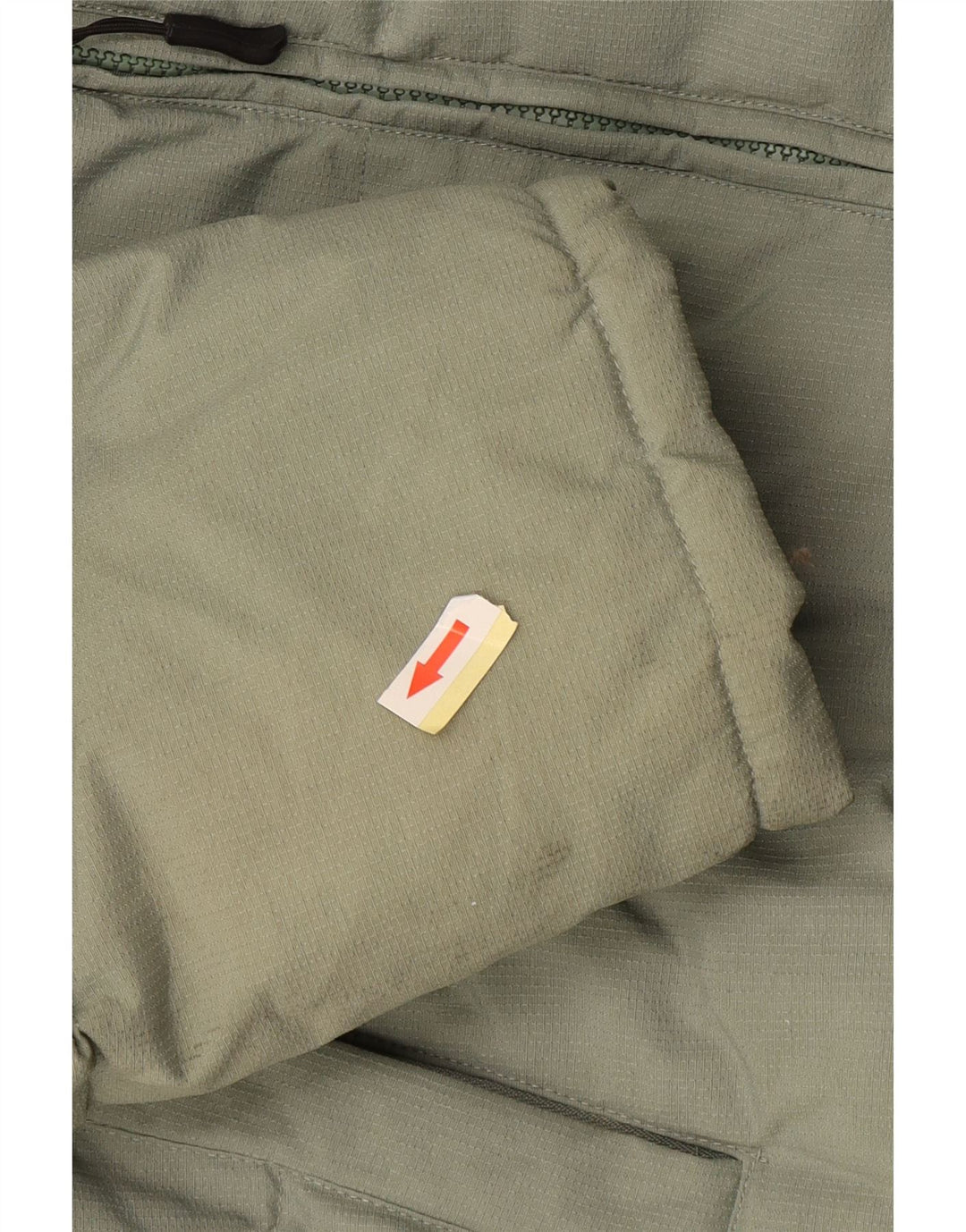 Fila Wattierte Herrenjacke mit Kapuze, UK 44 2XL, grüner Farbblock