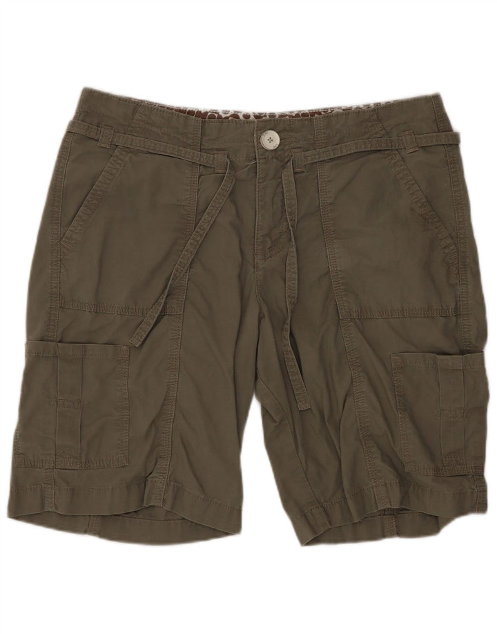Lee Damen Cargoshorts US 8 Medium W30 Grüne Baumwolle