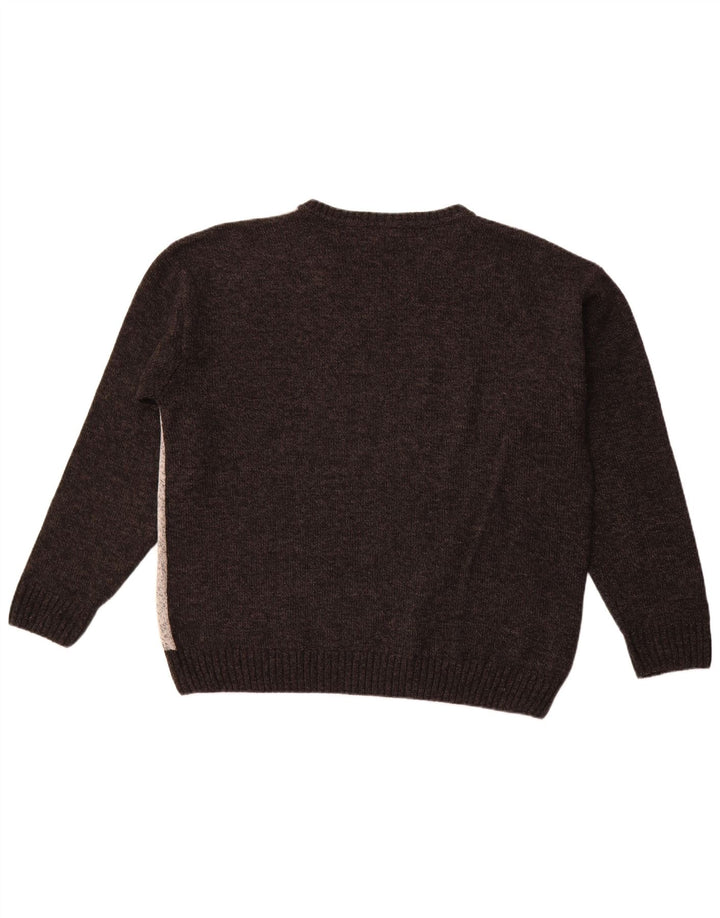 PIERRE CARDIN Herren-Pullover mit V-Ausschnitt IT 58 2XL Grau Argyle/Diamant