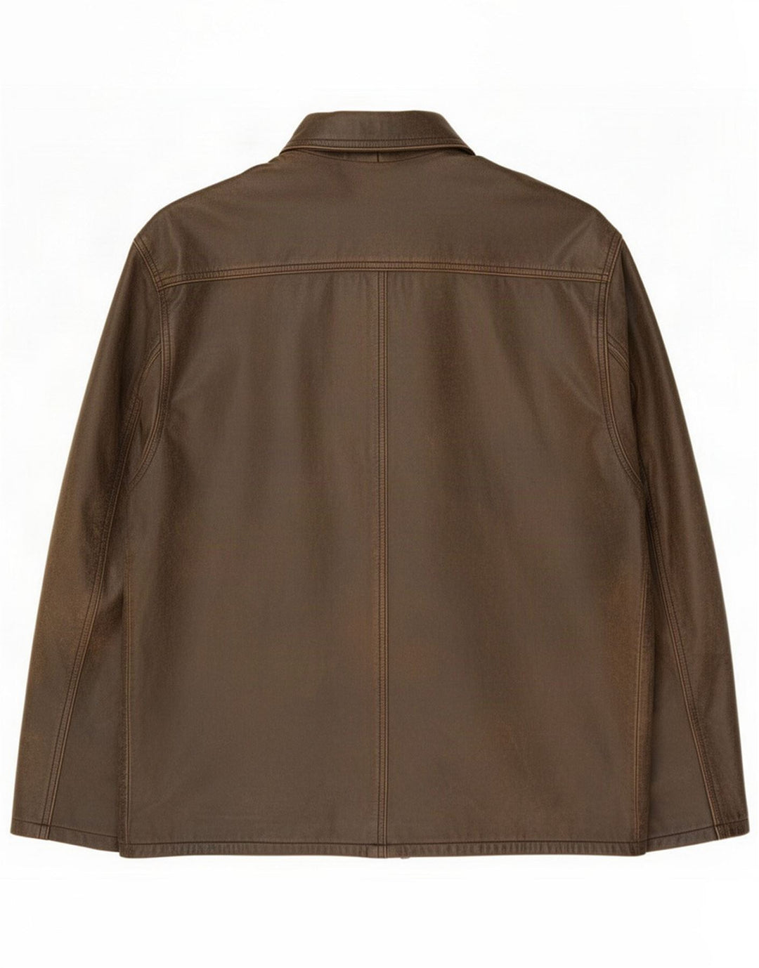NEUER MANN Herren Lederjacke UK 40 Large Brown Classic