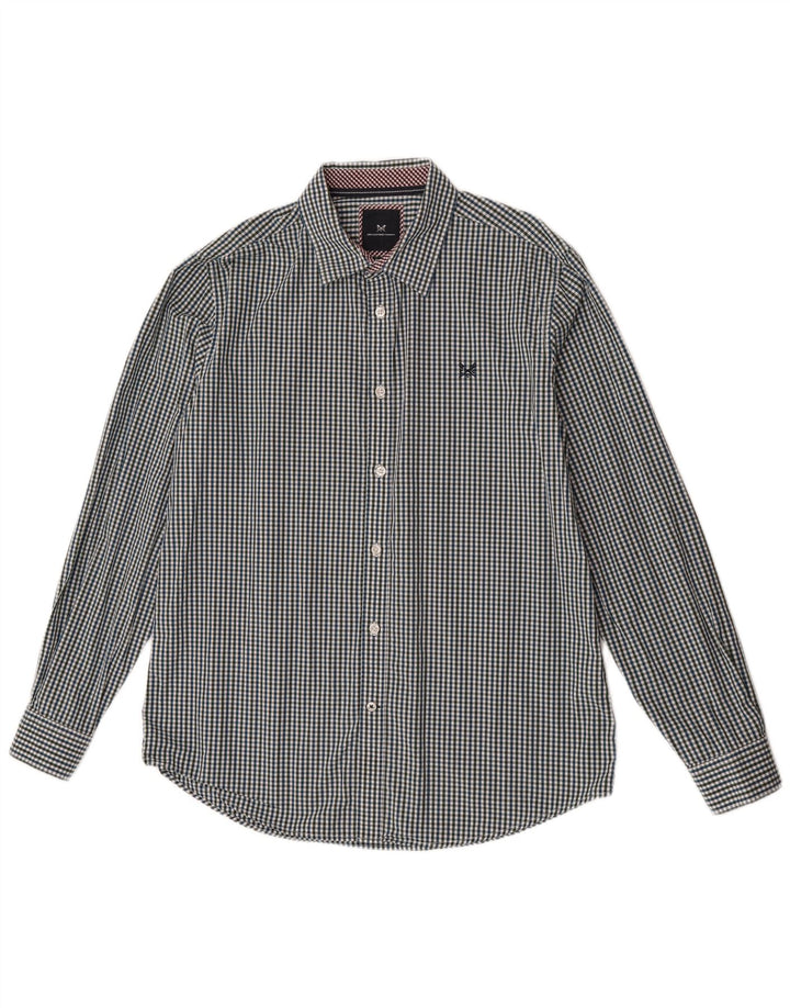 Crew Clothing Slim-Fit-Hemd für Herren, groß, mehrfarbig, Gingham-Baumwolle