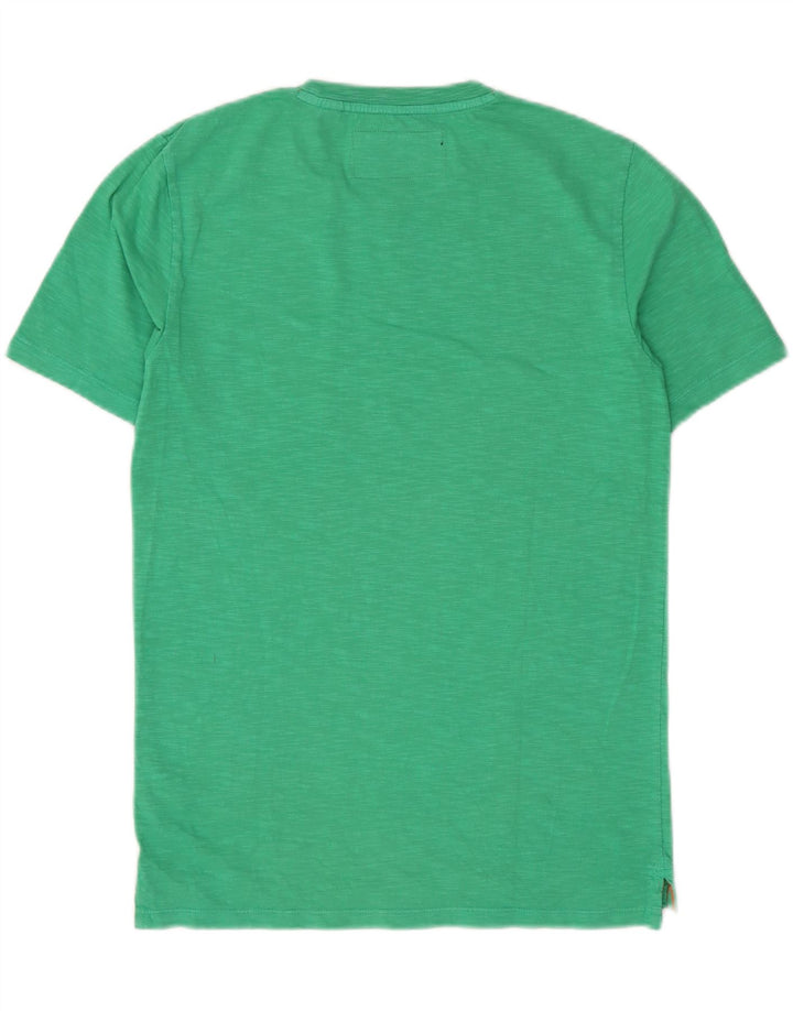 SUPERDRY Mens T-Shirt Top Small Green Cotton