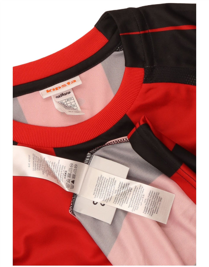 KIPSTA Herren-T-Shirt mit Grafik, groß, rot gestreift, Polyester