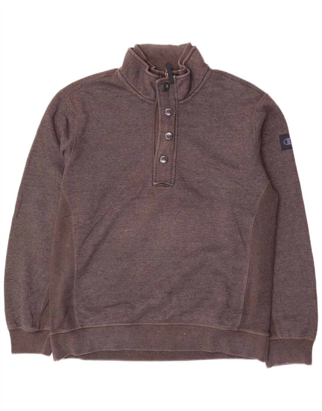 Champion Herren-Sweatshirt mit 1/4-Reißverschluss, XL, graue Baumwolle