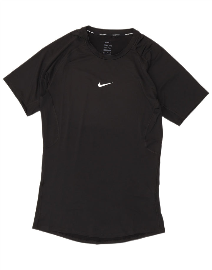 NIKE Herren Tight Fit T-Shirt Top XL Schwarz Polyester