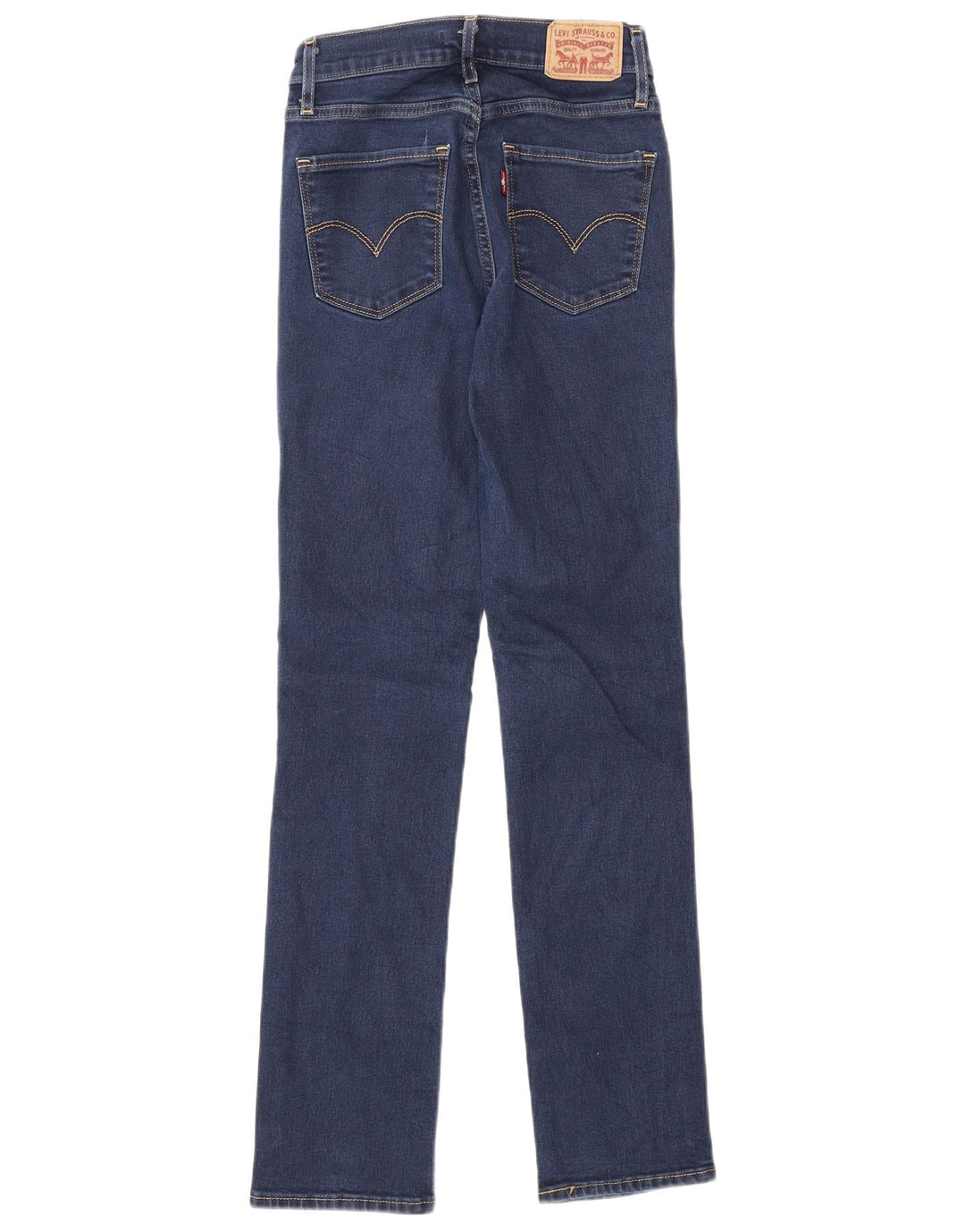 Levi's Damen 724 High Rise Straight Jeans W24 L30 Blaue Baumwolle