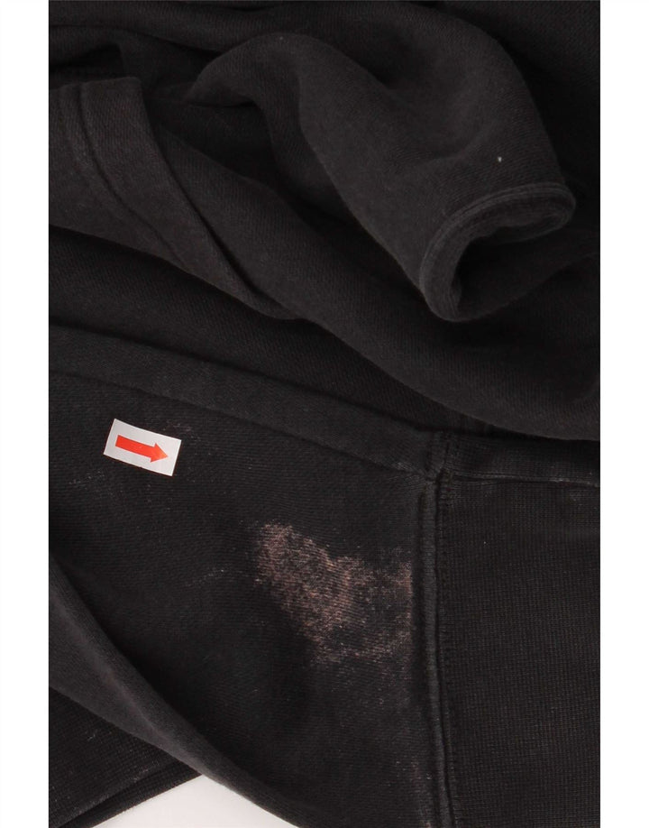 Nike Herren-Hoodie-Pullover aus mittelschwarzer Baumwolle