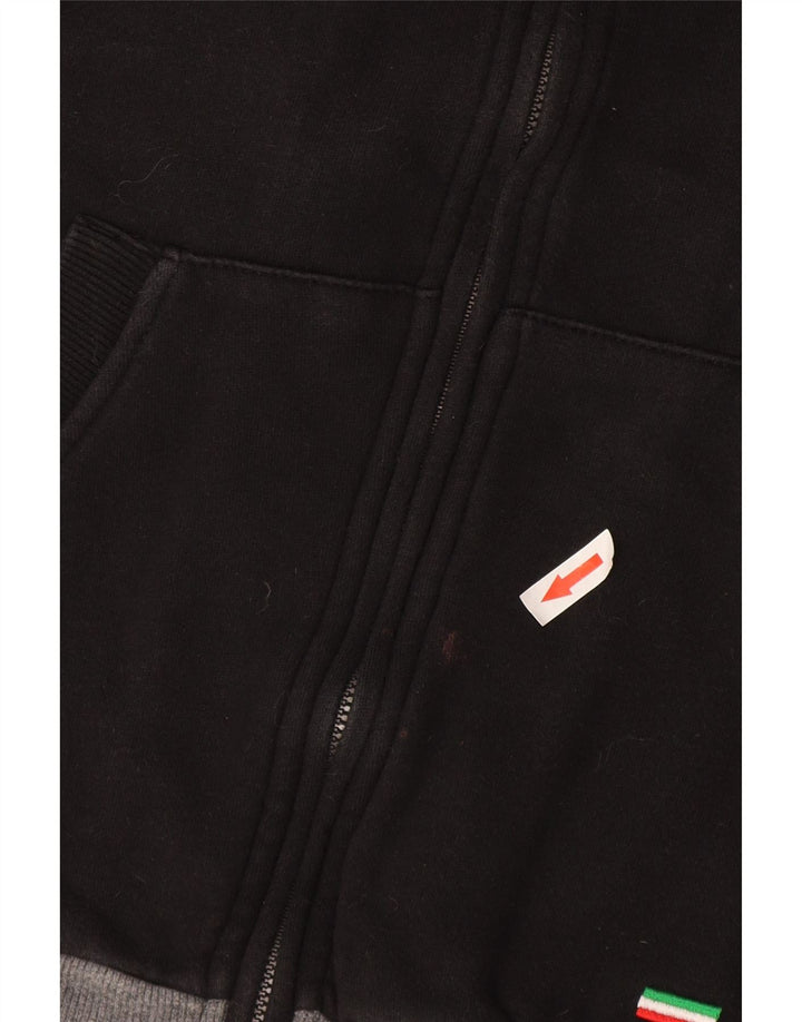 Lotto Damen-Trainingsanzug-Top-Jacke, UK 14, Mittelschwarz, Colourblock-Baumwolle
