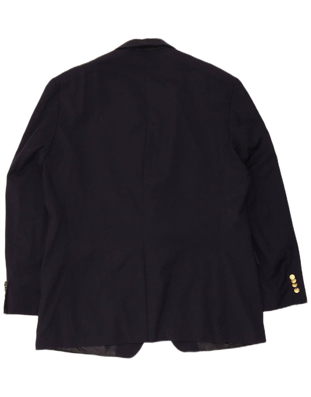 Chaps Herren-Blazer mit 2 Knöpfen, UK 38, mittelmarineblaue Wolle