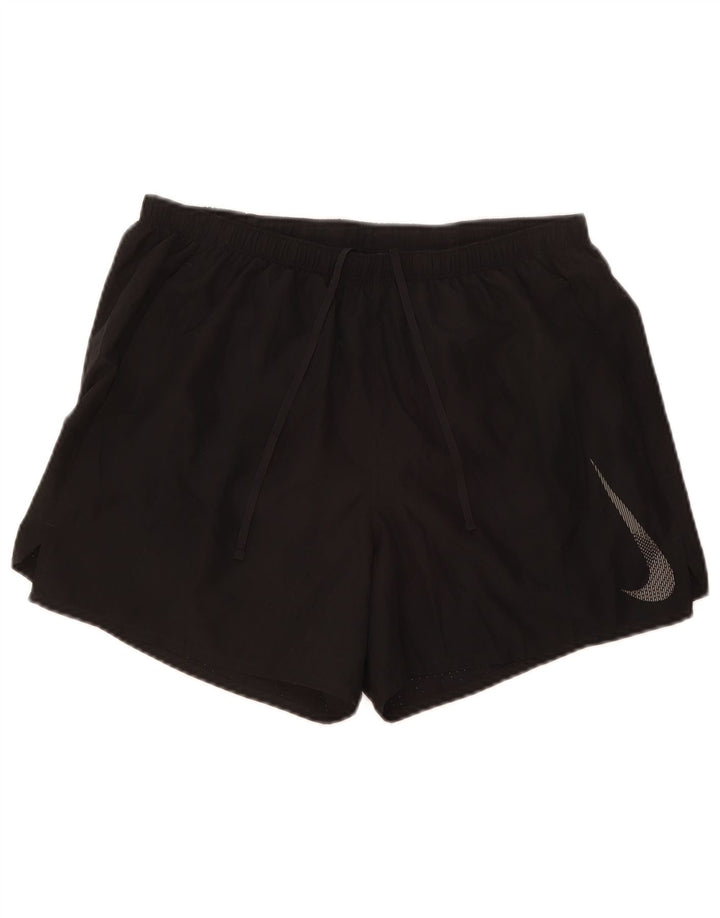 Nike Herren Dri Fit Graphic Sportshorts, groß, aus schwarzem Polyester