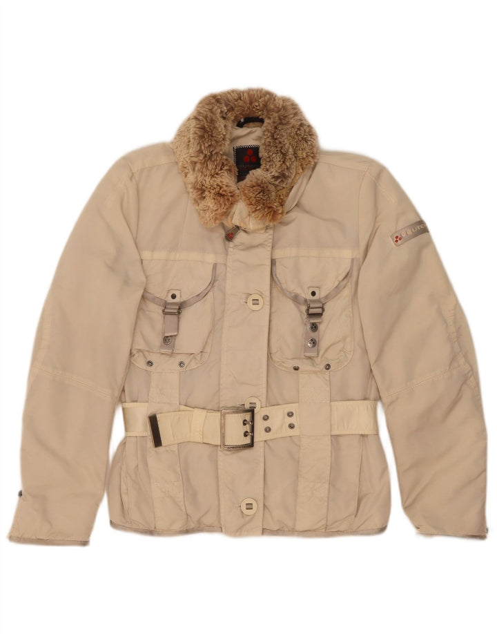 PEUTEREY Damen Wattierte Jacke IT 40 Medium Beige Polyamid