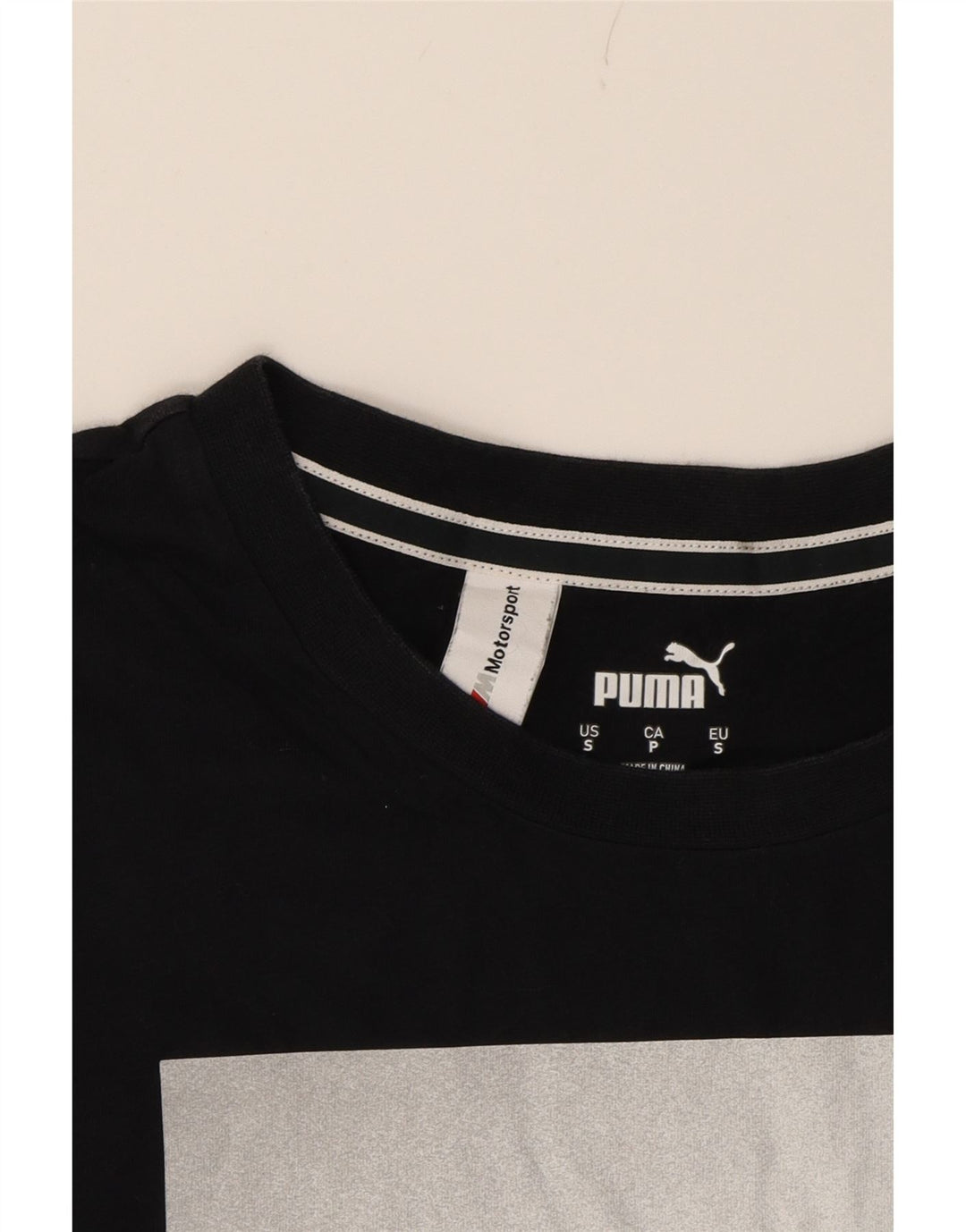 PUMA Mens Graphic T-Shirt Top Small Black Cotton Vintage Puma and Second-Hand Puma from Messina Hembry 