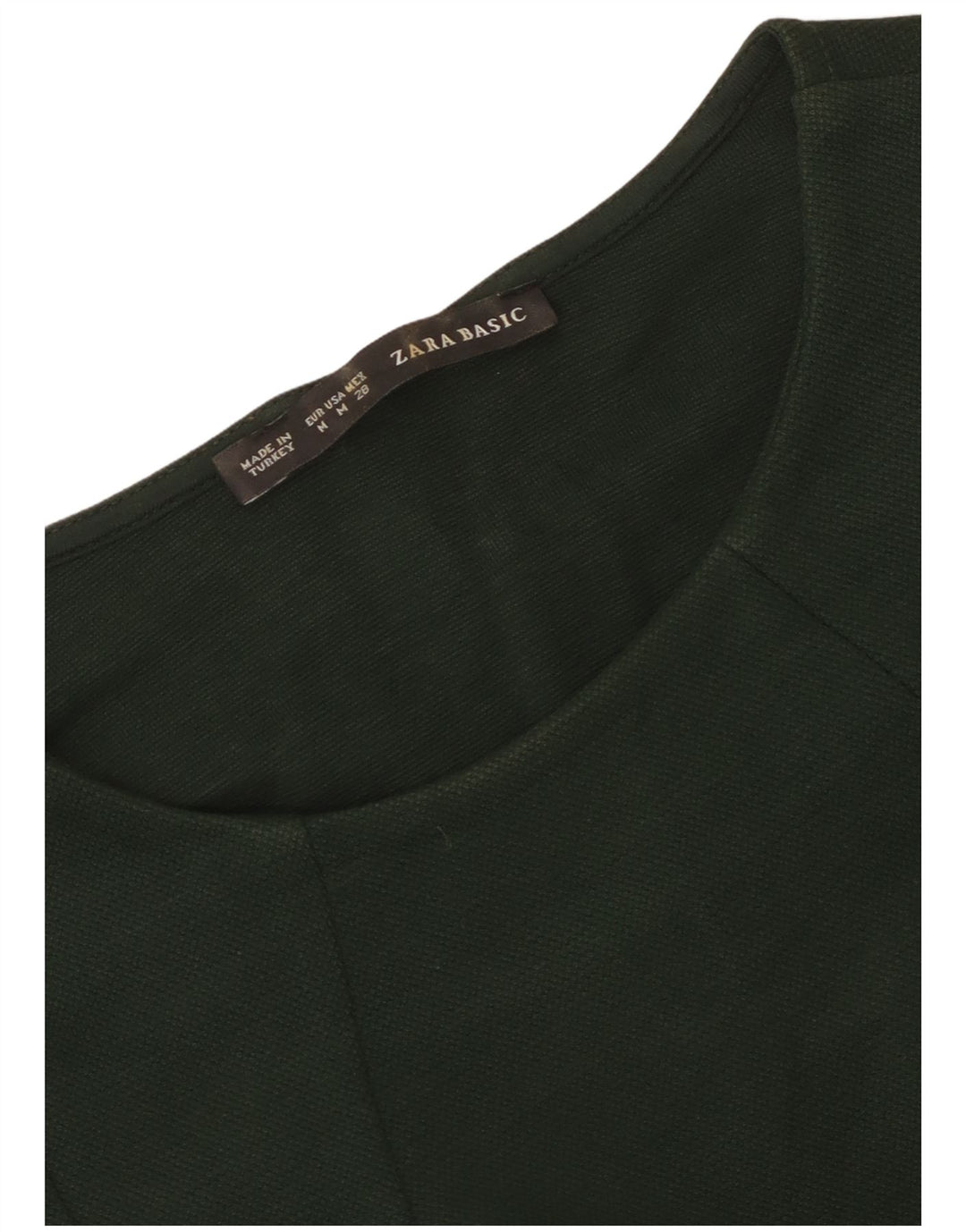 Zara Damen Etuikleid UK 12 Mittelgrün