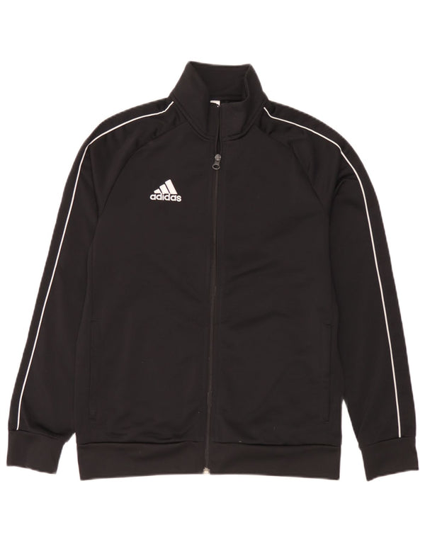 Adidas Jungen Trainingsanzug Top Jacke 13-14 Jahre Schwarz Polyester