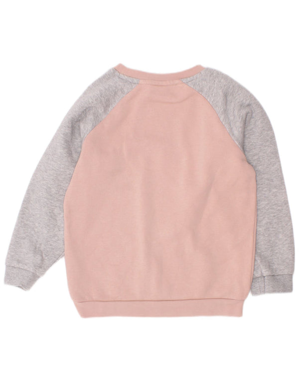 Puma Grafik-Sweatshirt für Mädchen, 3–4 Jahre, Rosa, Colourblock-Baumwolle