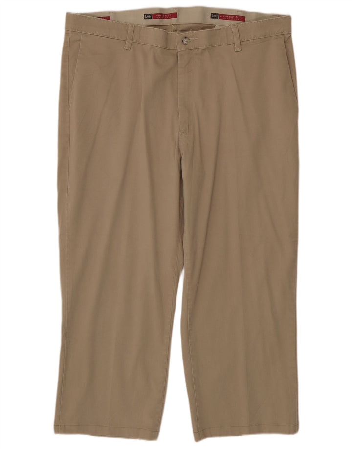 LEE Herren-Caprihose mit gerader Passform, gerade Passform, W40, L24, beige Baumwolle