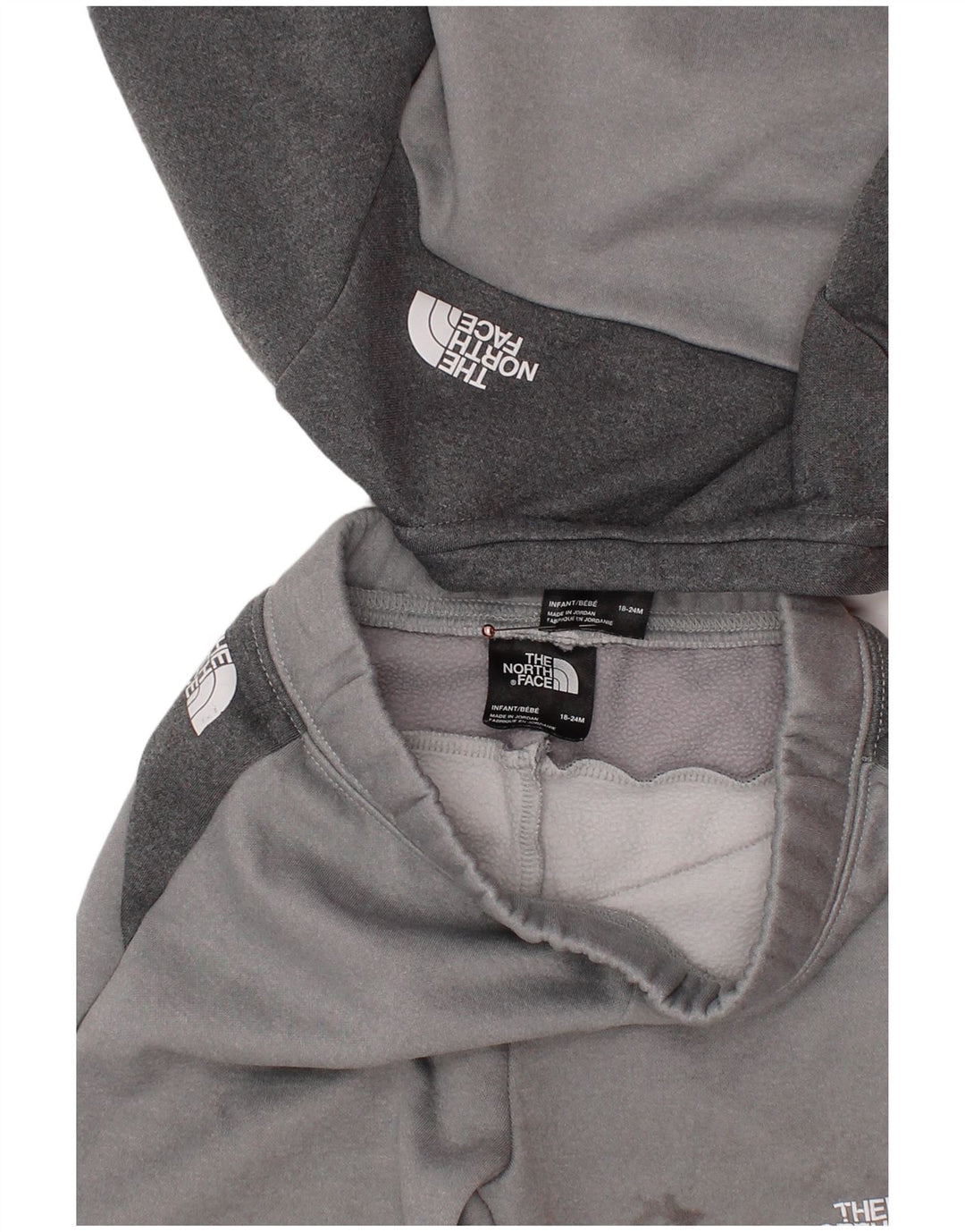 Kompletter Trainingsanzug für Jungen von THE NORTH FACE, 18–24 Monate, Grau, Farbblock
