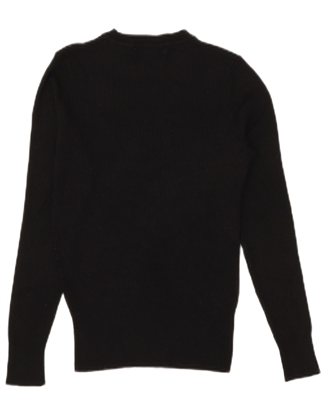 Marks & Spencer Damen-Pullover mit Rundhalsausschnitt, Gr. 10, Größe S, Schwarz